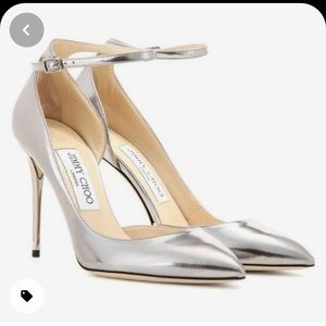Jimmy choo silver heels